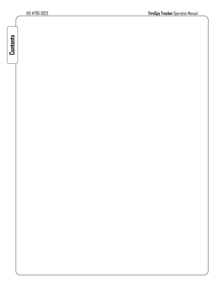 Co nt en ts, Maintenance menu, Appendix a. glossary | Appendix b. operating instructions | Harrington Signal Tracker T8000 - Operation Manual User Manual | Page 4 / 26