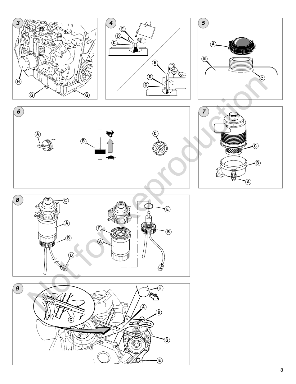 Not for reproduction | Briggs & Stratton 277110TRI User Manual | Page 3 / 28