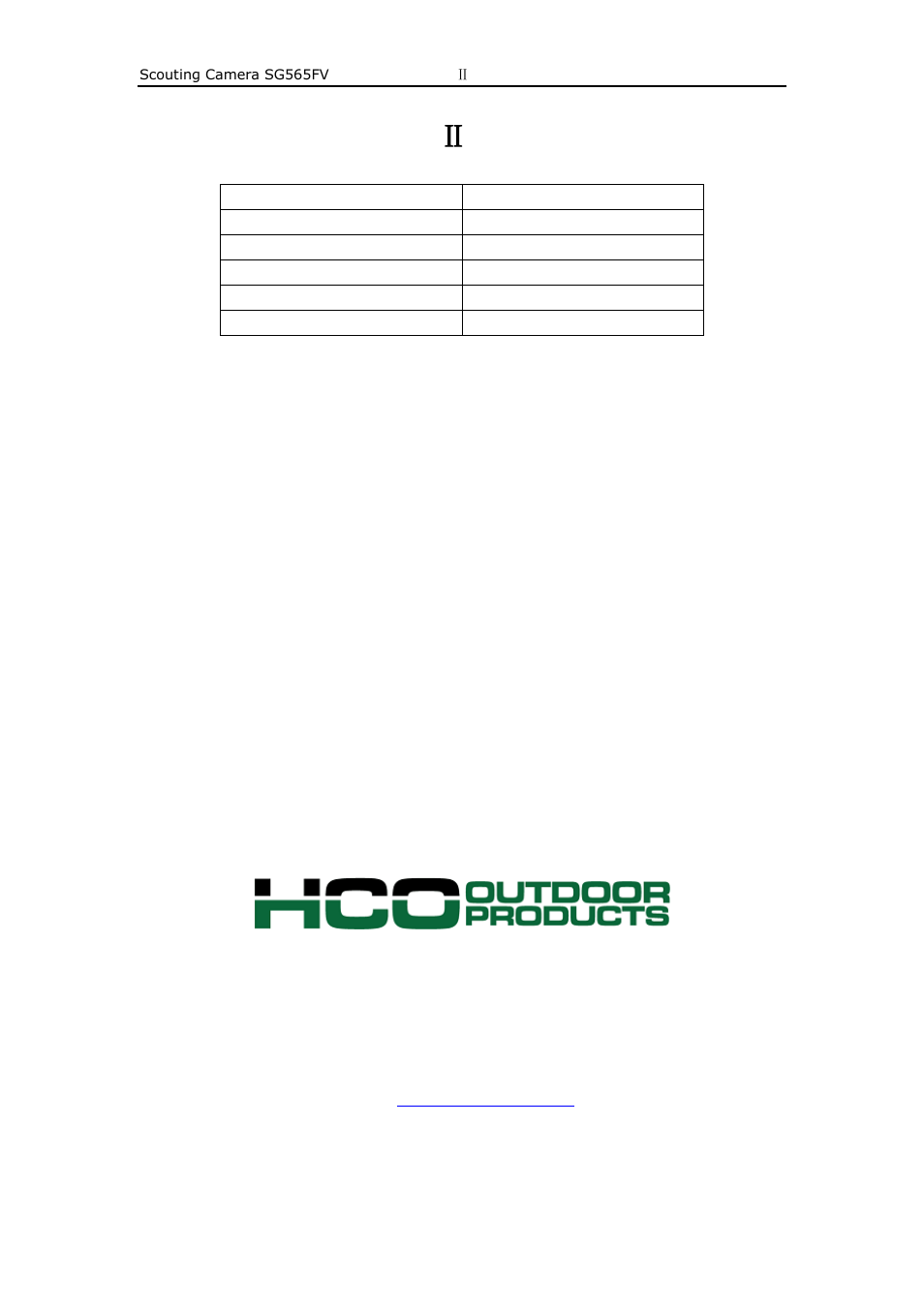 Appendix Ⅱ : parts list | HCO SG565FV User Manual | Page 18 / 18