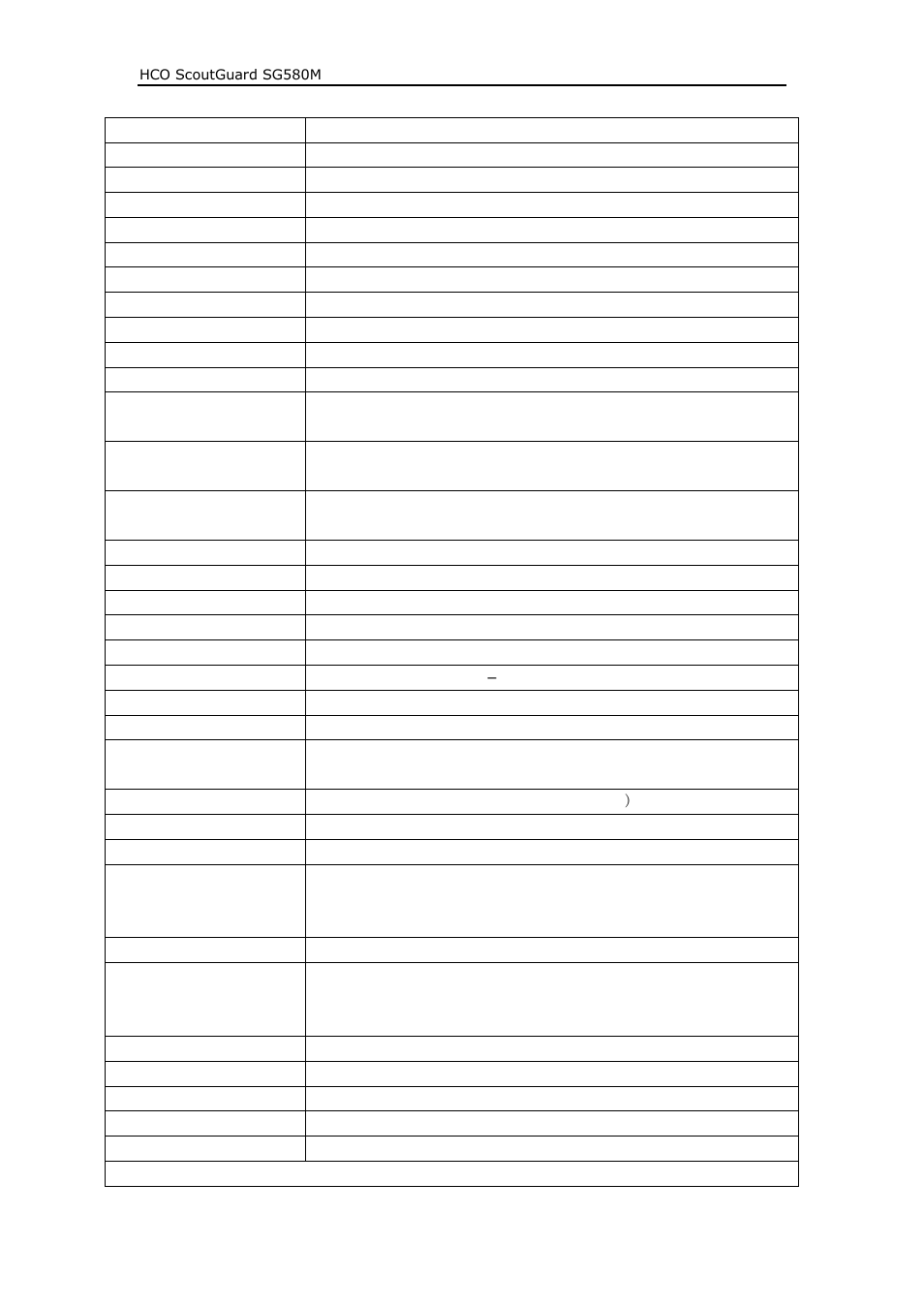 HCO SG580M Manual User Manual | Page 20 / 21
