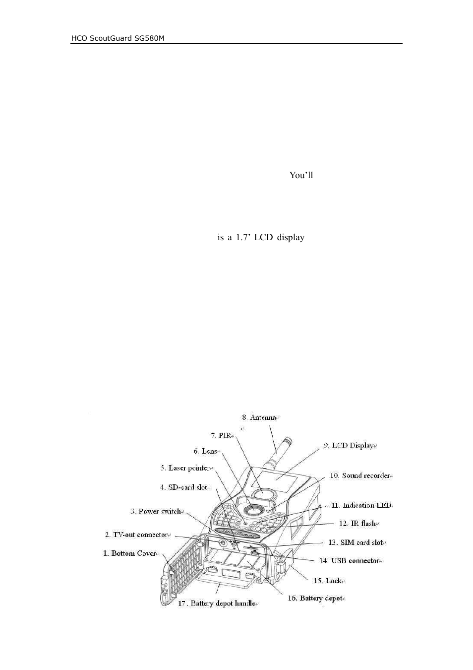 1 instruction | HCO SG580M Manual User Manual | Page 4 / 21