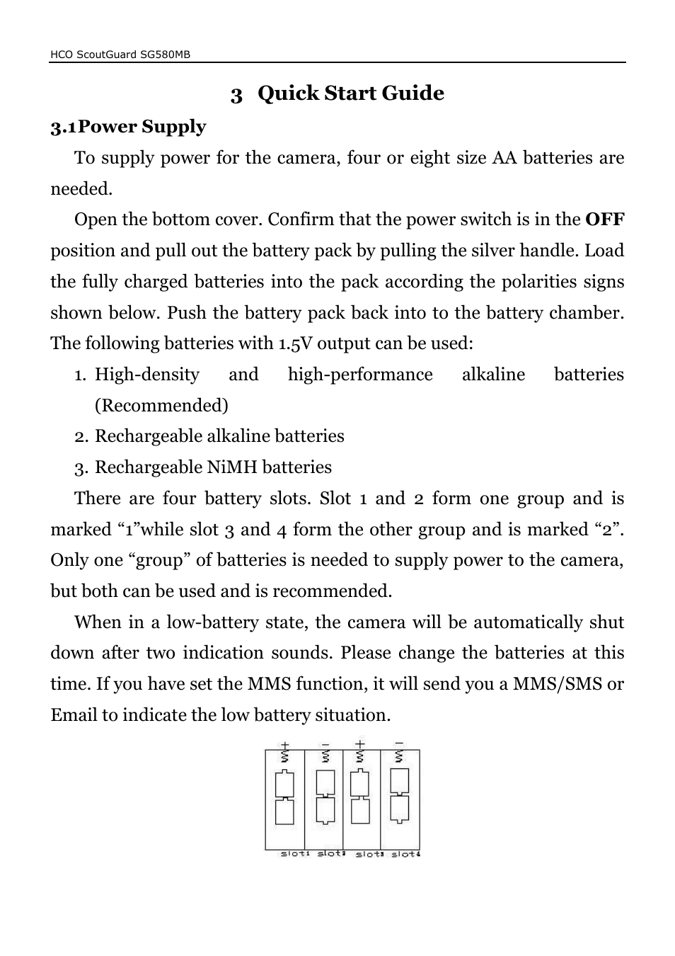 3 quick start guide | HCO SG580MB Manual User Manual | Page 10 / 38