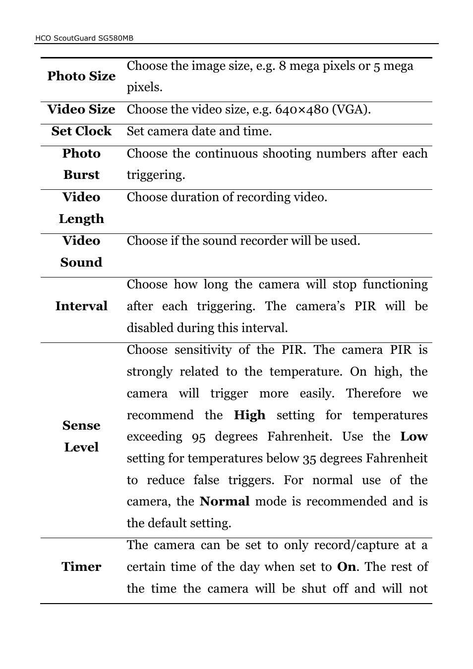HCO SG580MB Manual User Manual | Page 15 / 38