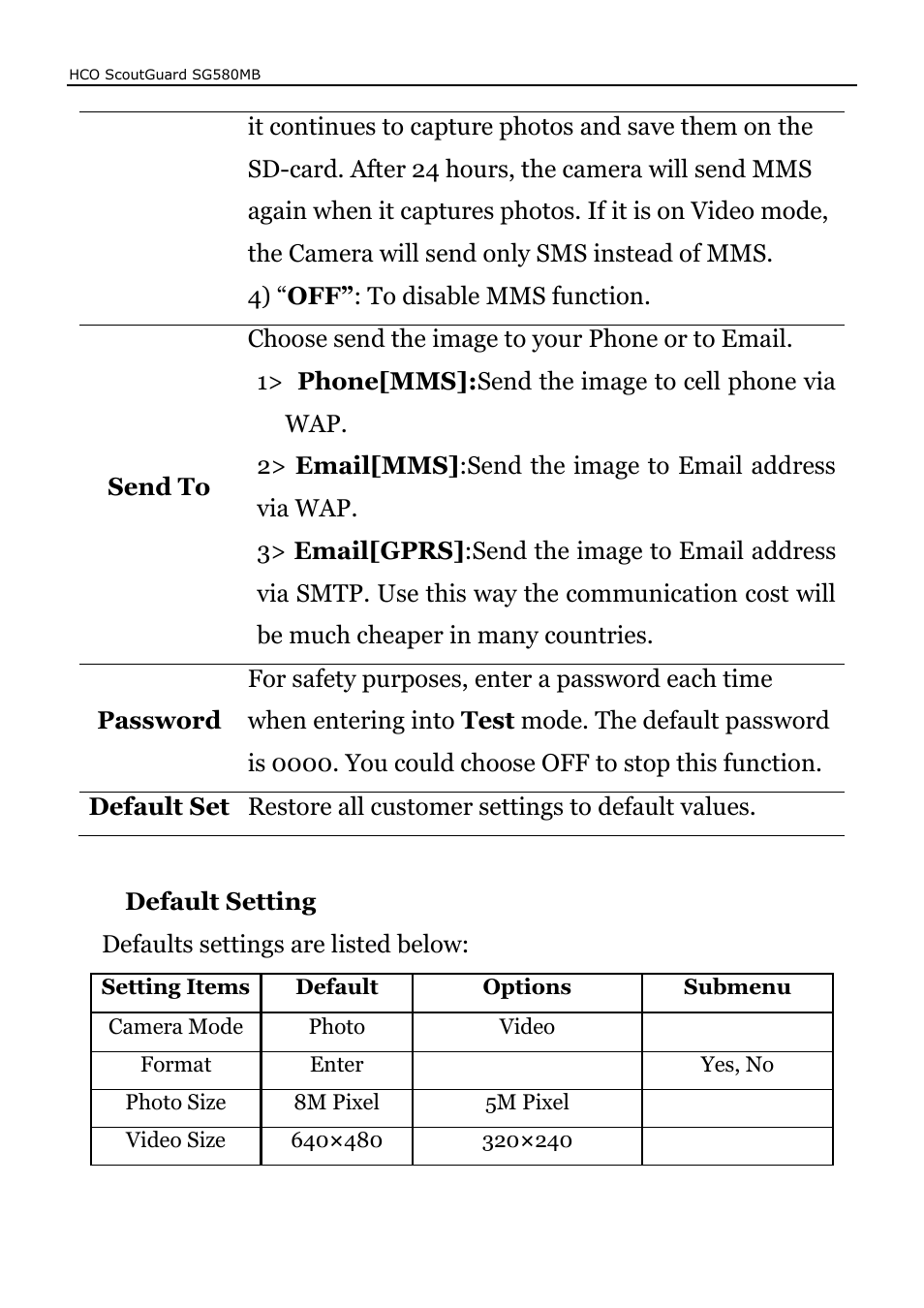 HCO SG580MB Manual User Manual | Page 18 / 38