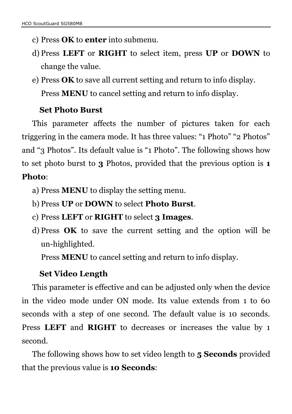 HCO SG580MB Manual User Manual | Page 22 / 38