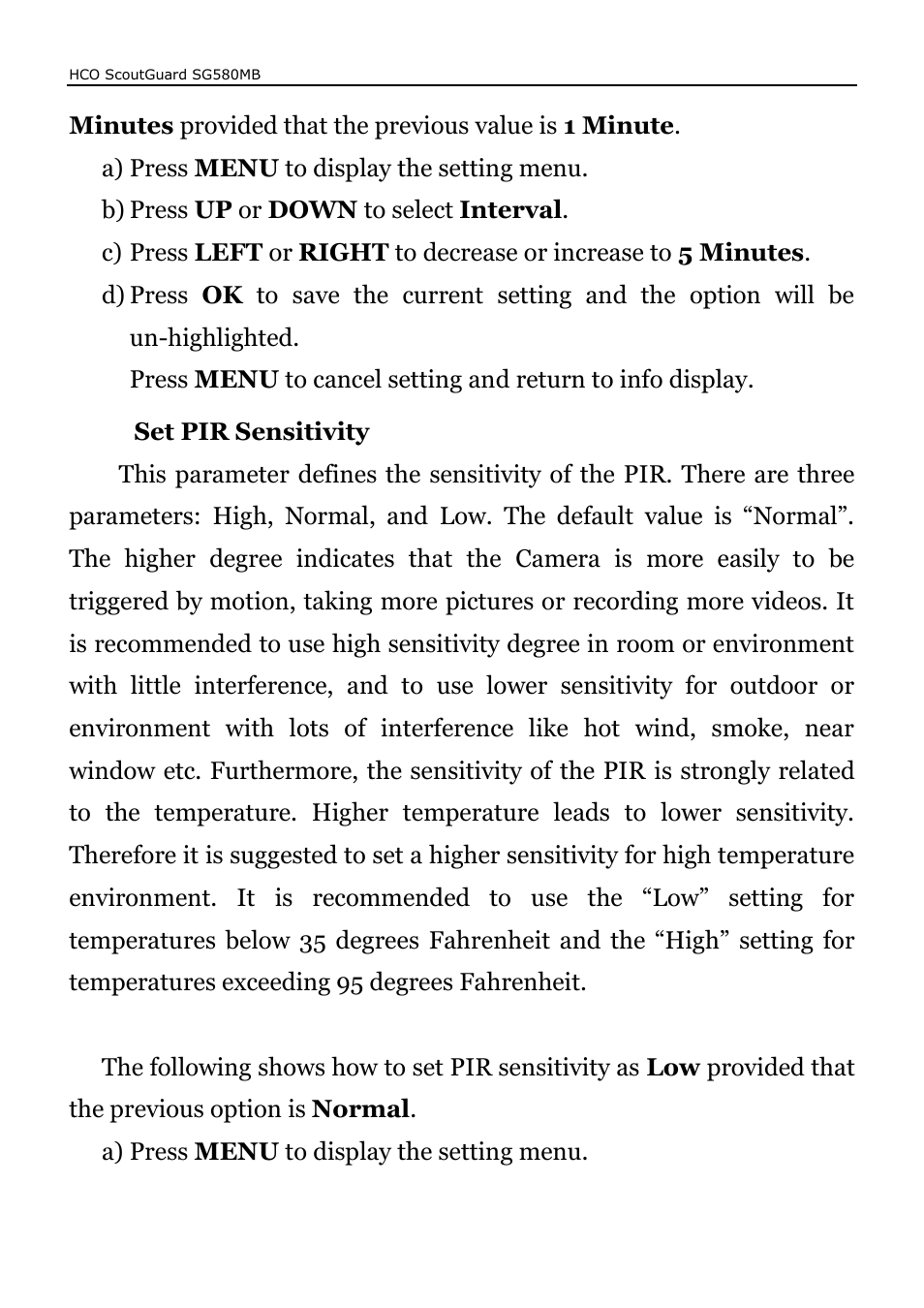 HCO SG580MB Manual User Manual | Page 24 / 38