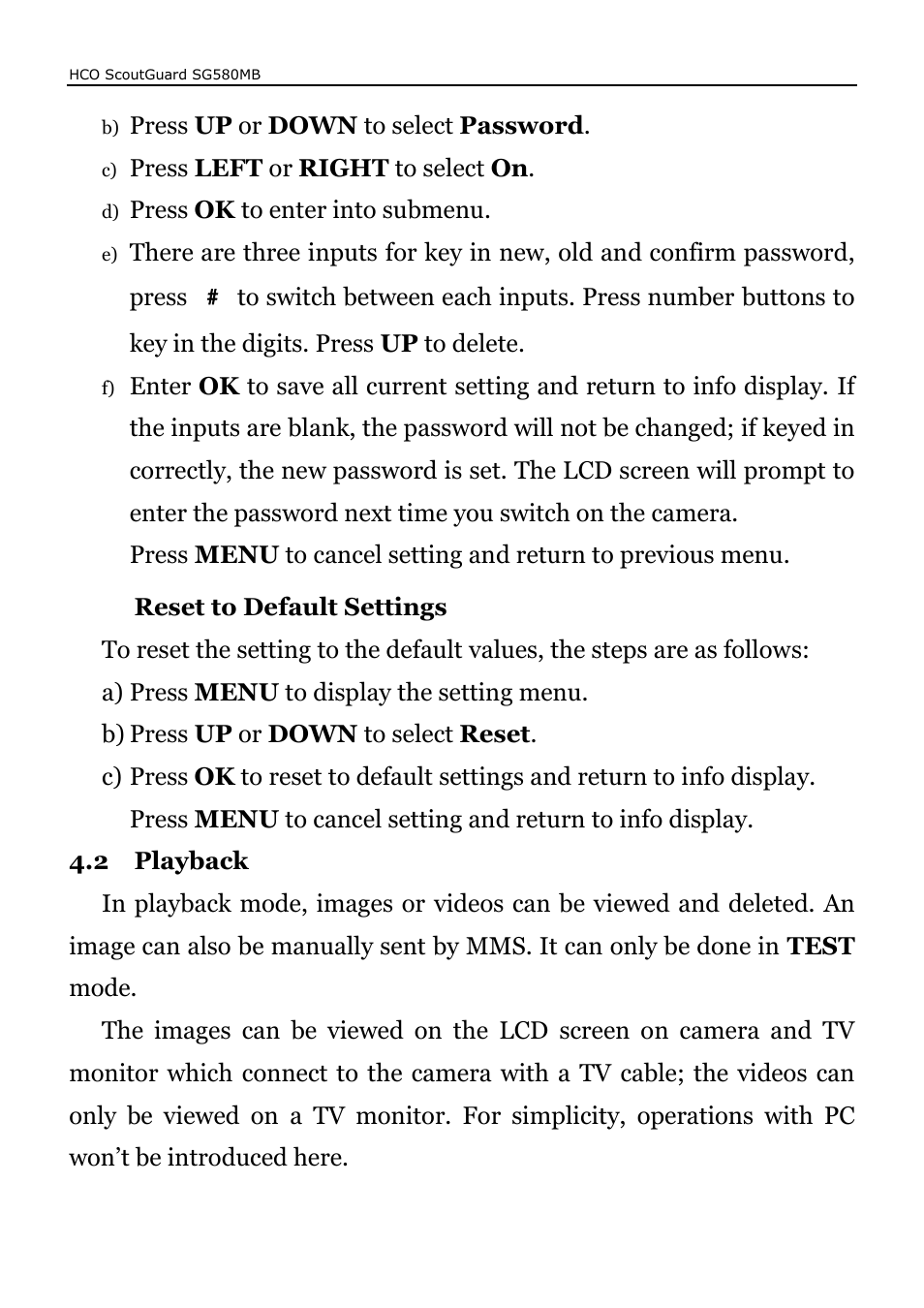 HCO SG580MB Manual User Manual | Page 30 / 38