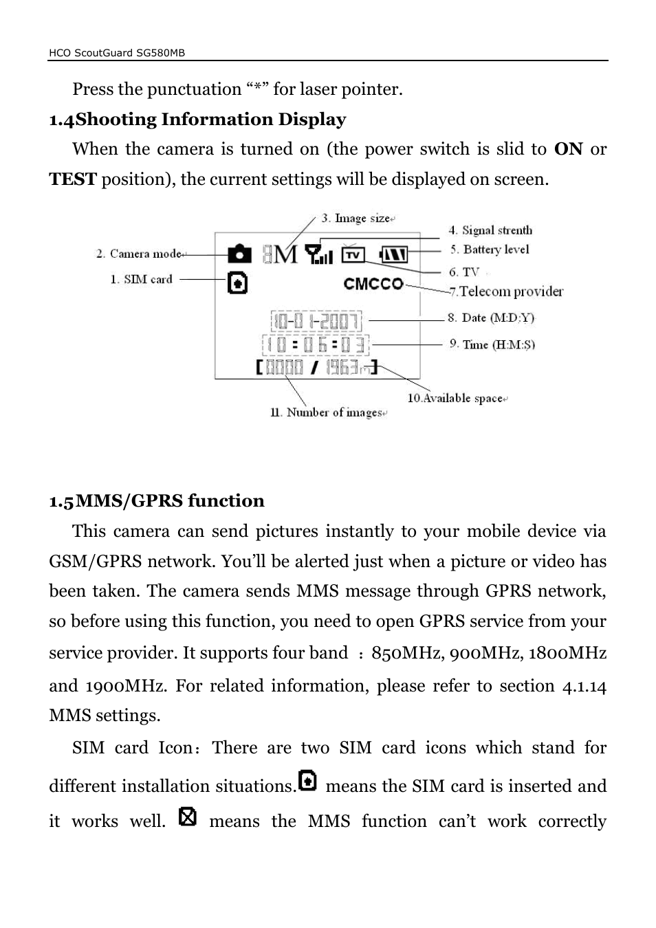 HCO SG580MB Manual User Manual | Page 7 / 38