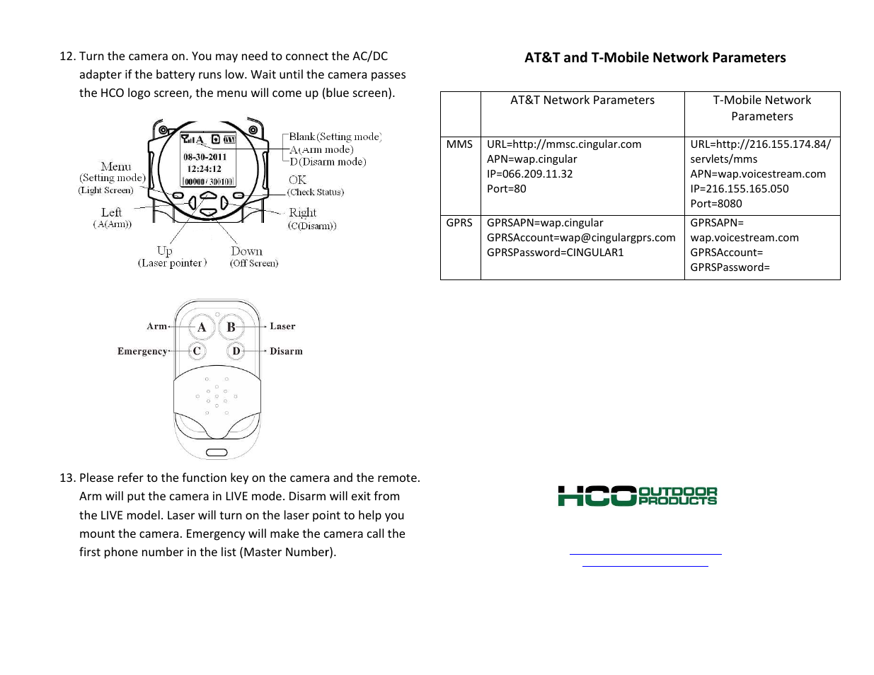 HCO BG30L Quick Start Guide User Manual | Page 2 / 2