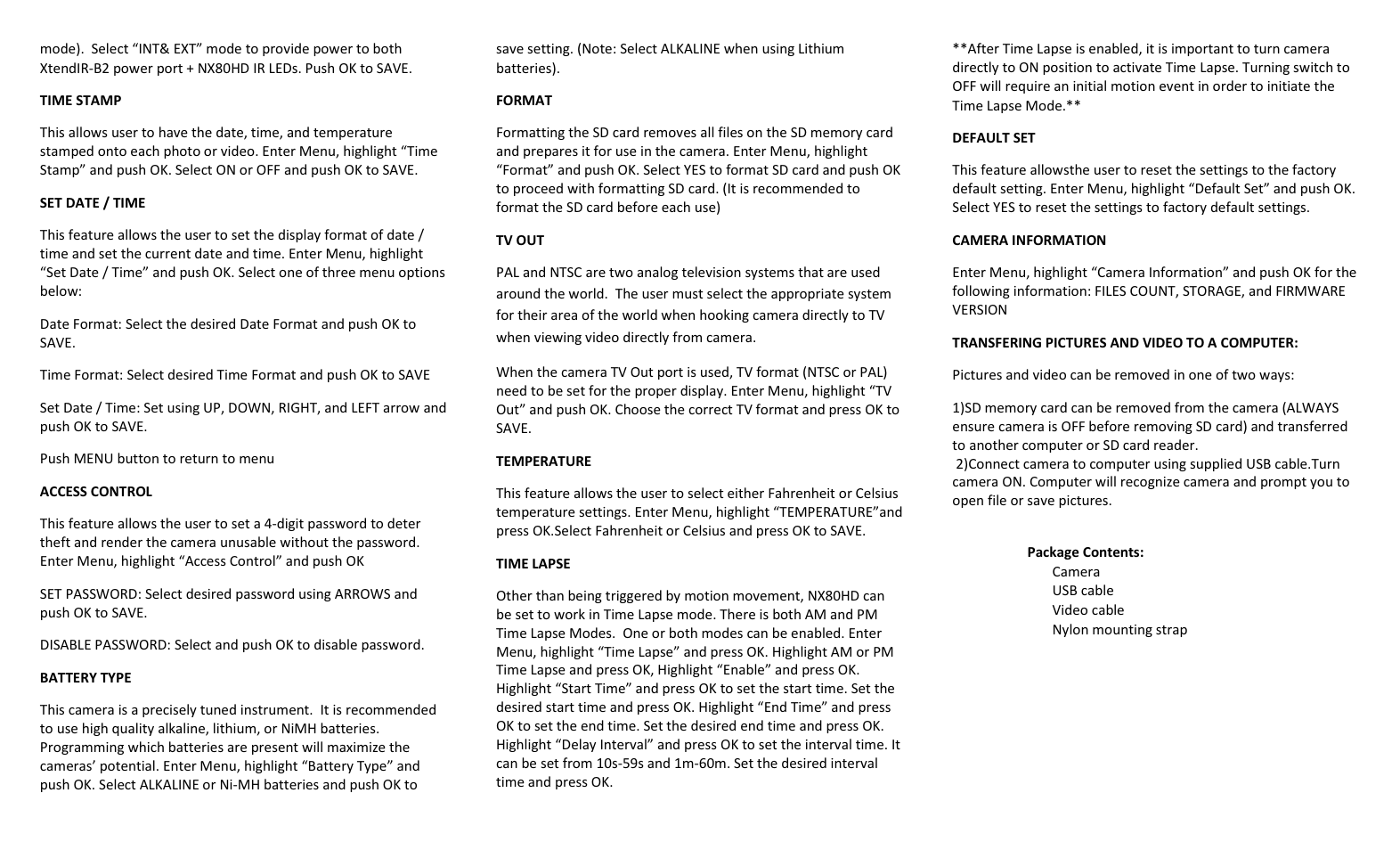 HCO NX80HD User Manual | Page 2 / 2