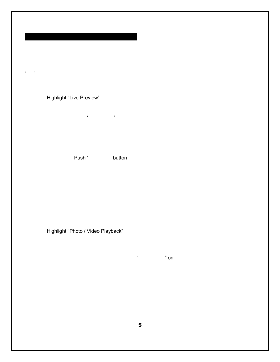 Menu operations and settings | HCO NX50 User Manual | Page 5 / 15
