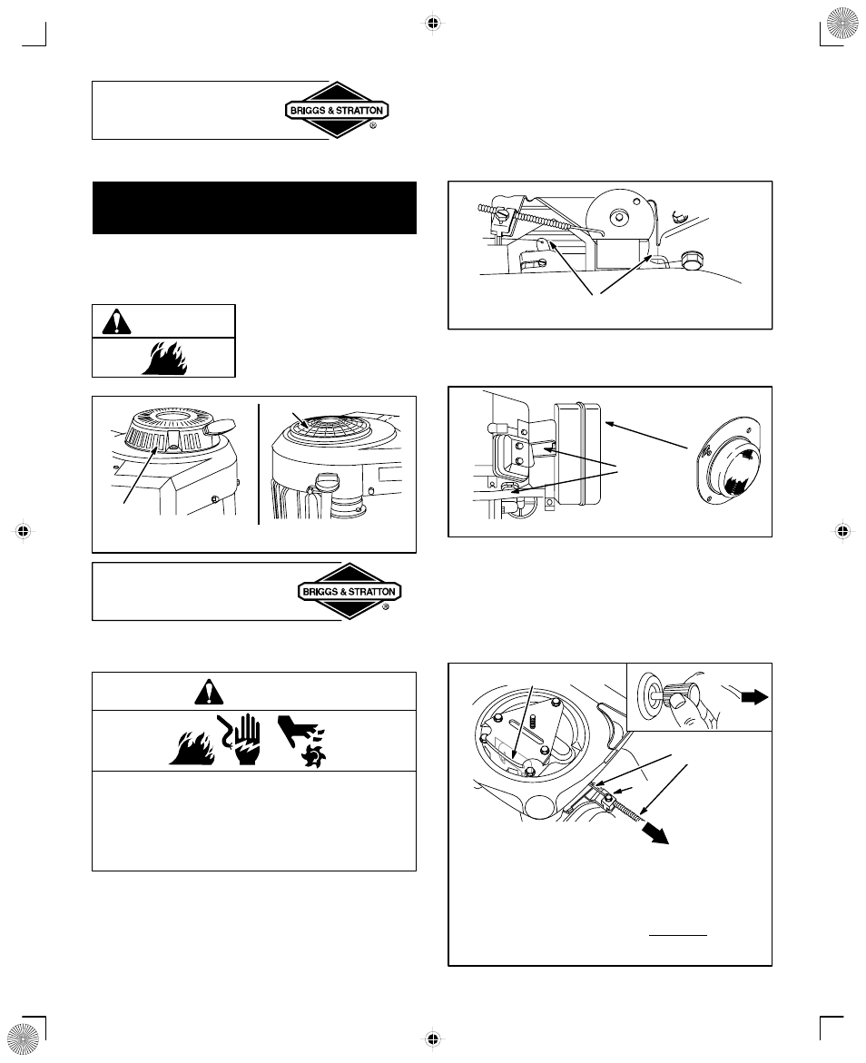 Maintenance, Adjustments, Warning | Control adjustments warning | Briggs & Stratton 380700  EN User Manual | Page 14 / 20