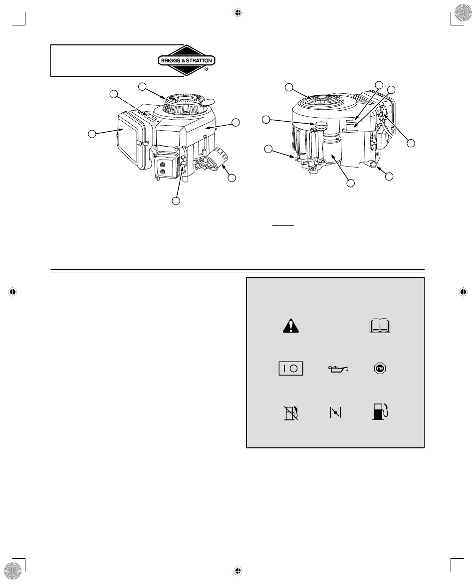Engine parts | Briggs & Stratton 380700  EN User Manual | Page 6 / 20