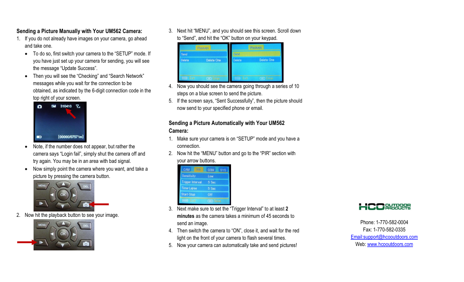 HCO UM562 User Manual | Page 2 / 2