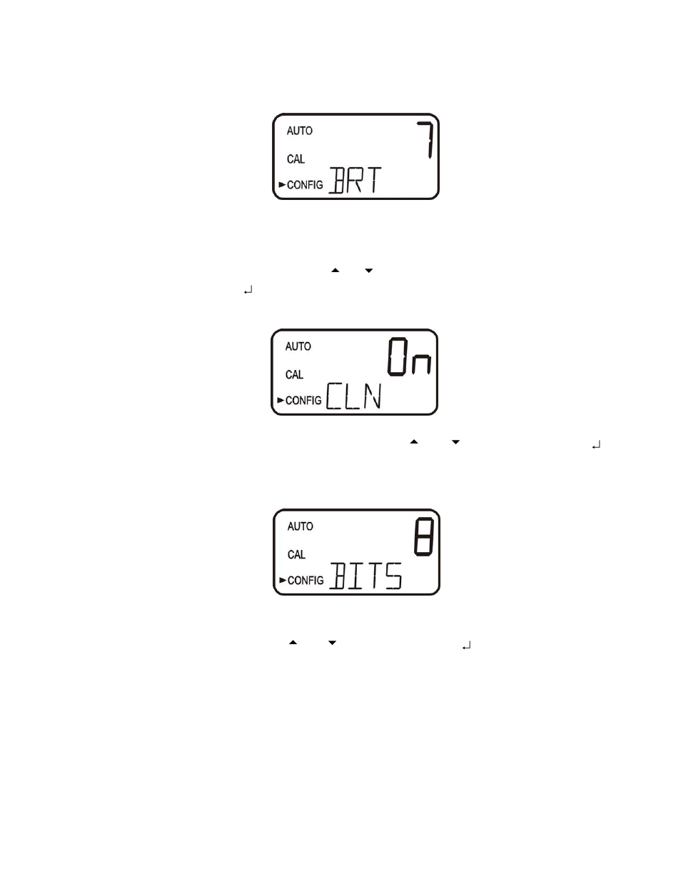 10 ultrasonic cleaning, 11 rs-485 parameter - bits, 12 rs-485 parameter – parity | HF scientific AccUView UV %Transmission Monitor User Manual | Page 26 / 39
