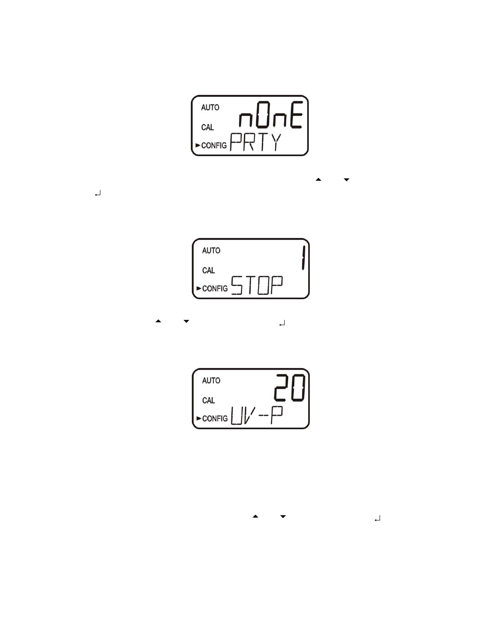 13 rs-485 parameter – stop bits, 14 lamp duty cycle | HF scientific AccUView UV %Transmission Monitor User Manual | Page 27 / 39