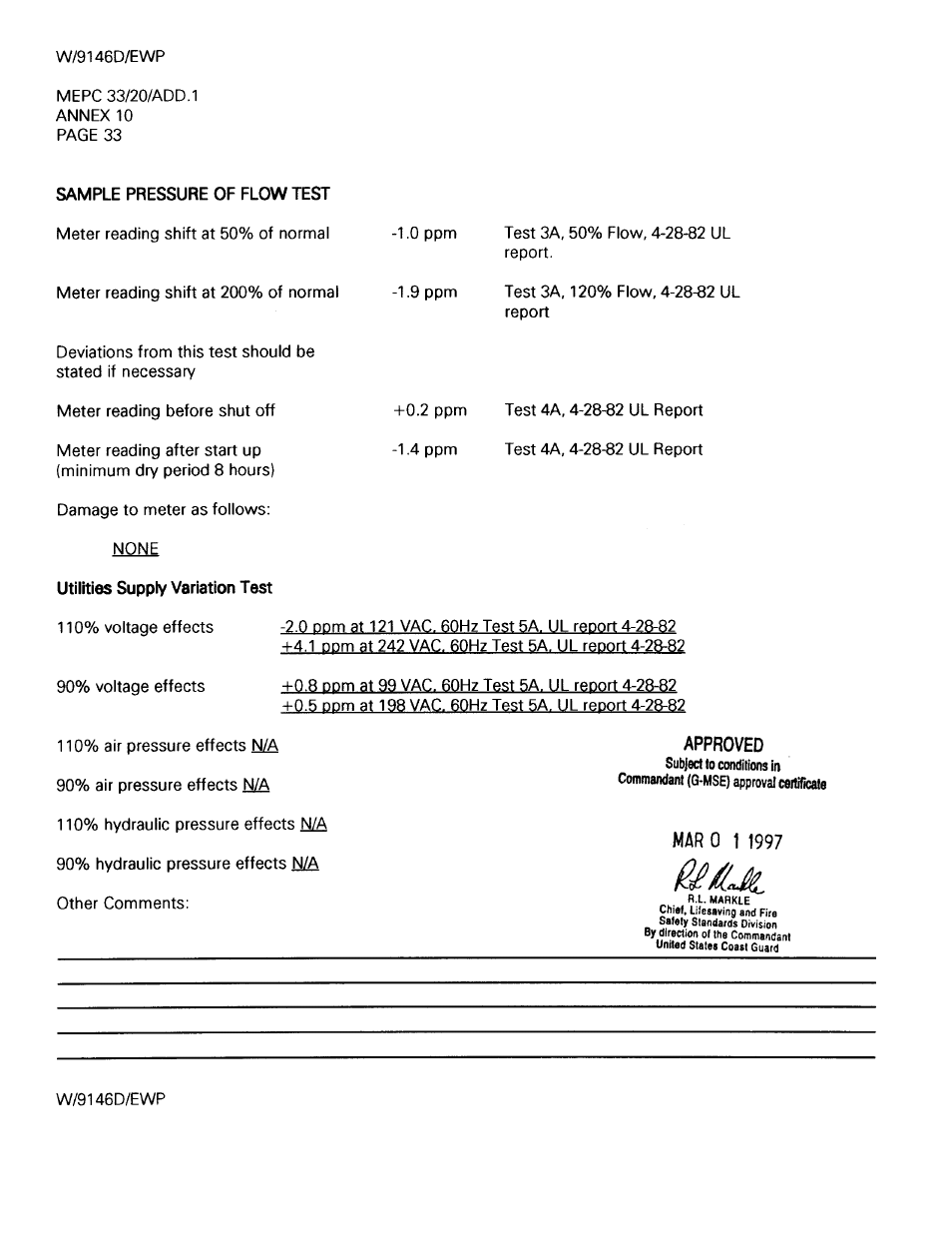 HF scientific Oil Content Bilge Alarm User Manual | Page 34 / 36