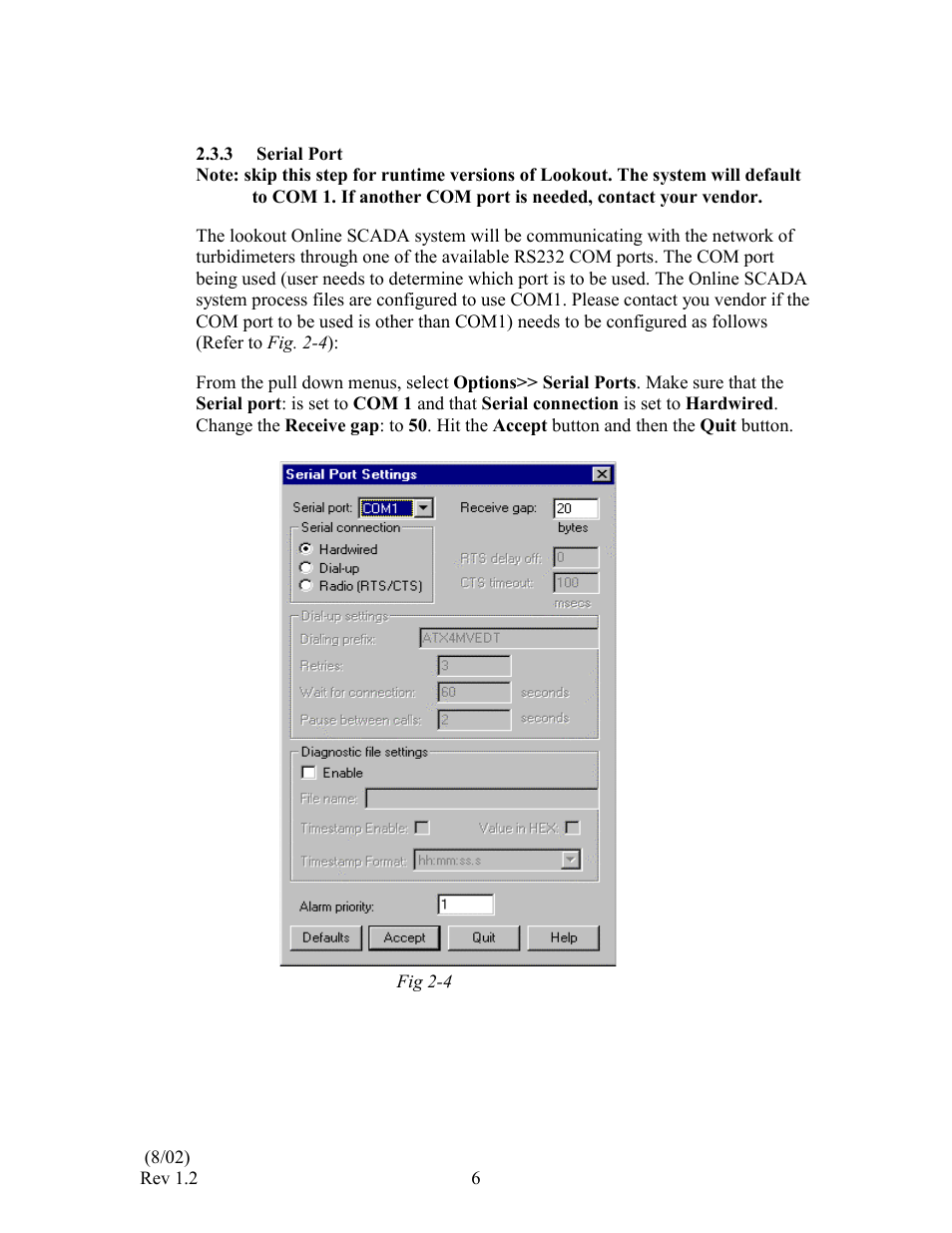 HF scientific Online SCADA System User Manual | Page 8 / 31