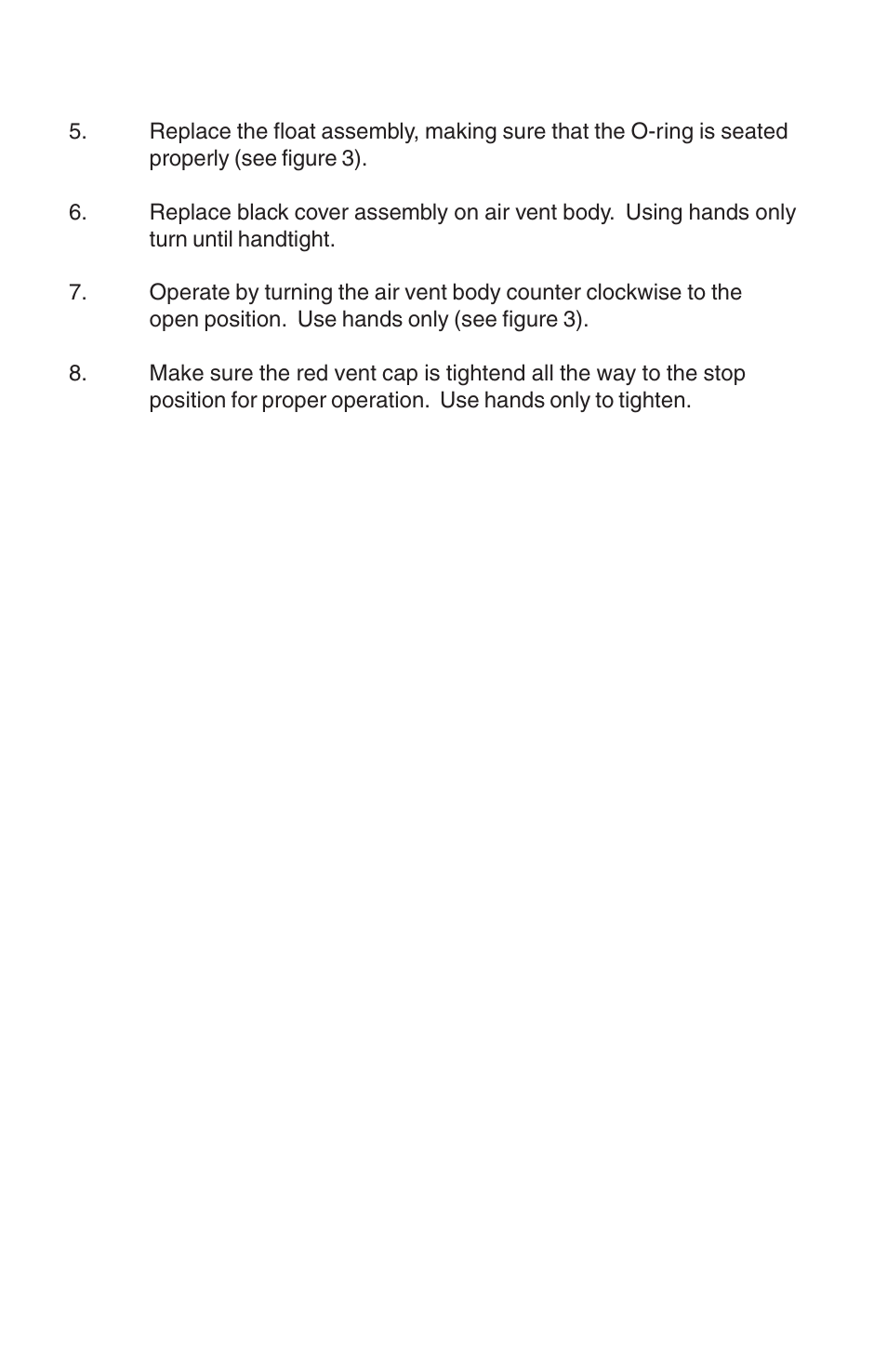HF scientific Stilling Chamber User Manual | Page 5 / 5
