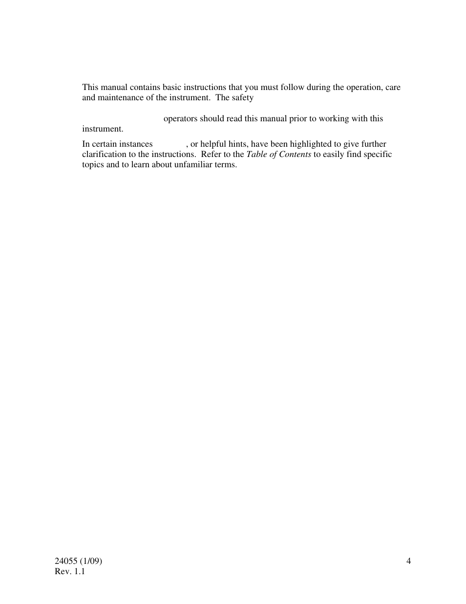 0 safety | HF scientific Chlorine Dioxide Pocket Photometer Field Portable User Manual | Page 8 / 15