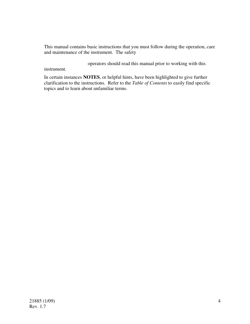0 safety | HF scientific Chlorine Pocket Photometer Field Portable User Manual | Page 8 / 15