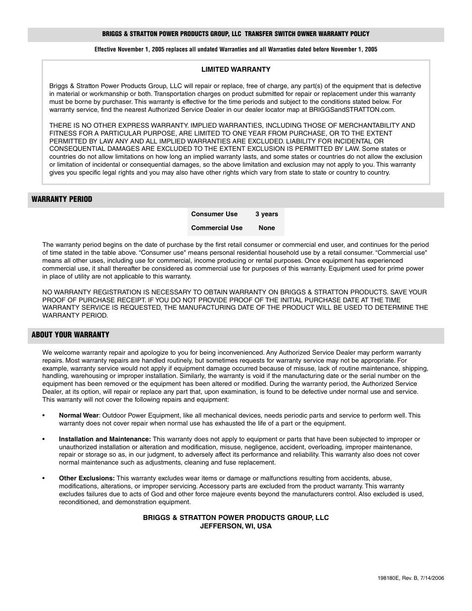 Briggs & Stratton 71017 User Manual | Page 17 / 48