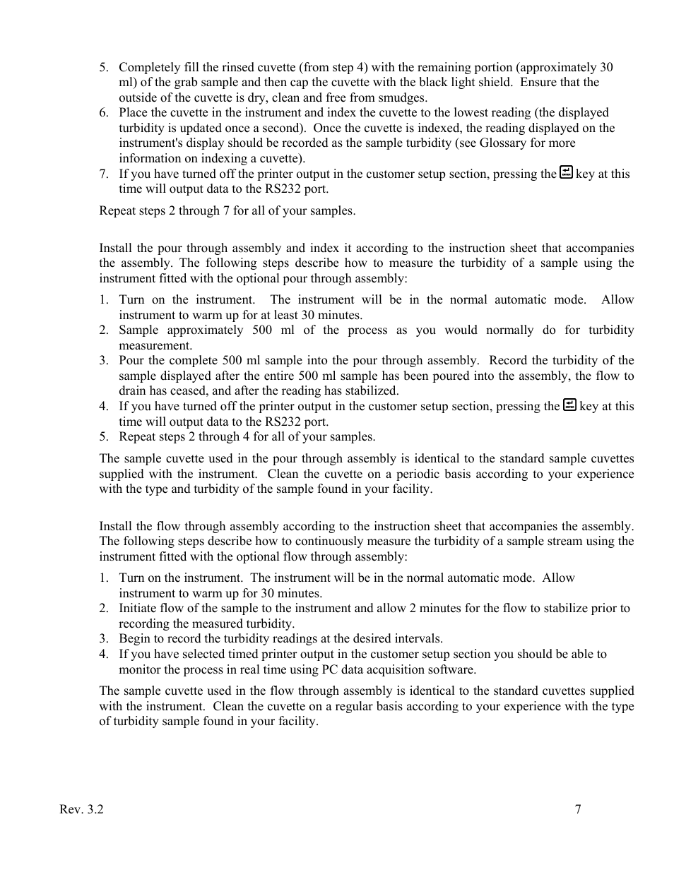 Dry air purge system | HF scientific Micro1000 Laboratory Turbidimeter - 0-10,000 NTU User Manual | Page 13 / 33