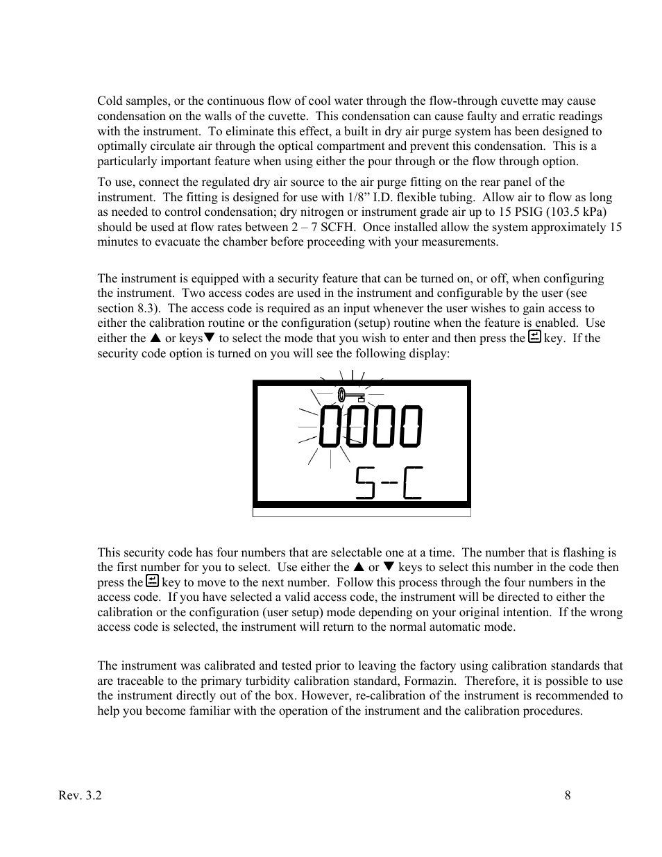 Calibration procedures | HF scientific Micro1000 Laboratory Turbidimeter - 0-10,000 NTU User Manual | Page 14 / 33