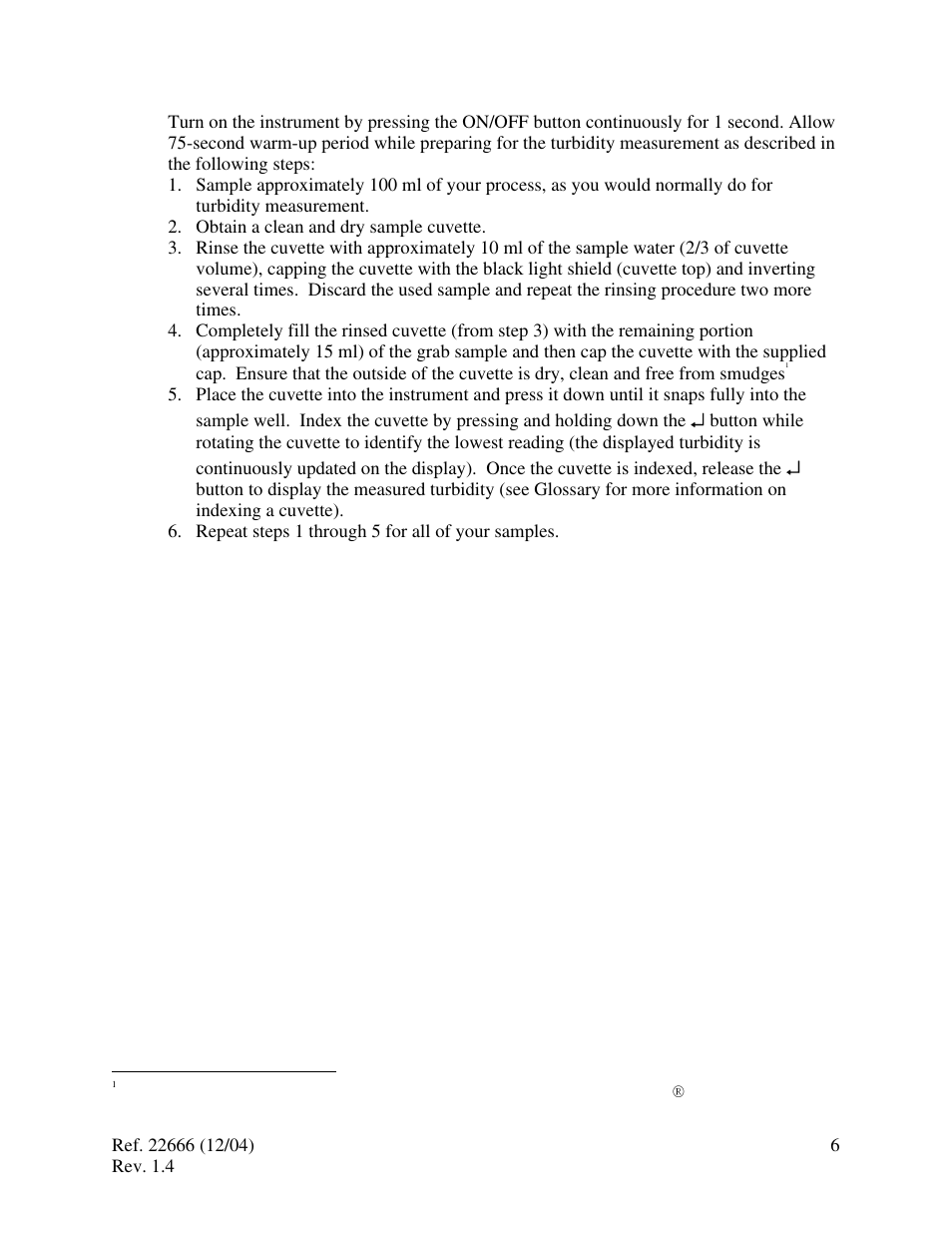 HF scientific MicroTPI Field Portable Turbidimeter (Old) User Manual | Page 10 / 19
