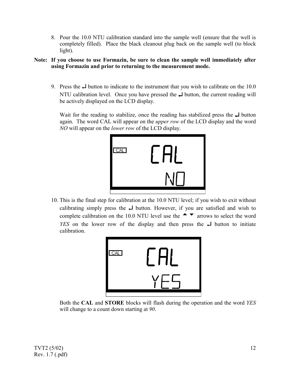 HF scientific 19944 Triple Validation Turbidimeter - 0-100 NTU User Manual | Page 17 / 35