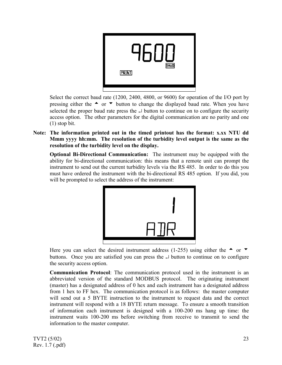 HF scientific 19944 Triple Validation Turbidimeter - 0-100 NTU User Manual | Page 28 / 35