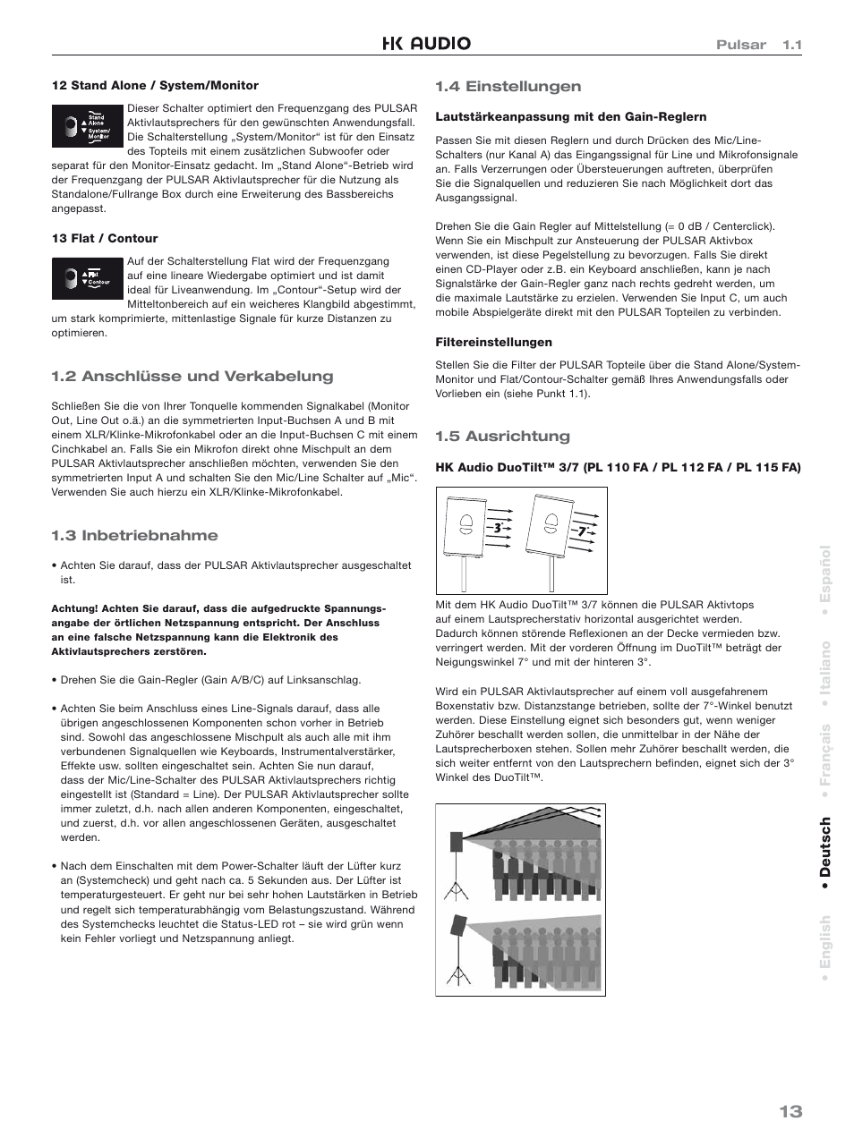 HK Audio PL 118 Sub A User Manual | Page 13 / 48