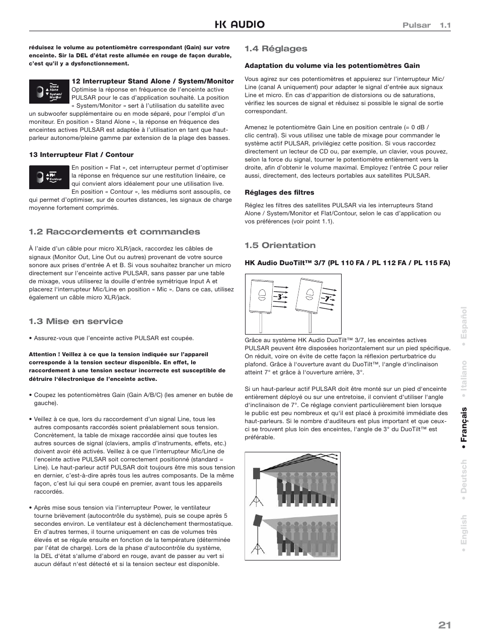 HK Audio PL 118 Sub A User Manual | Page 21 / 48