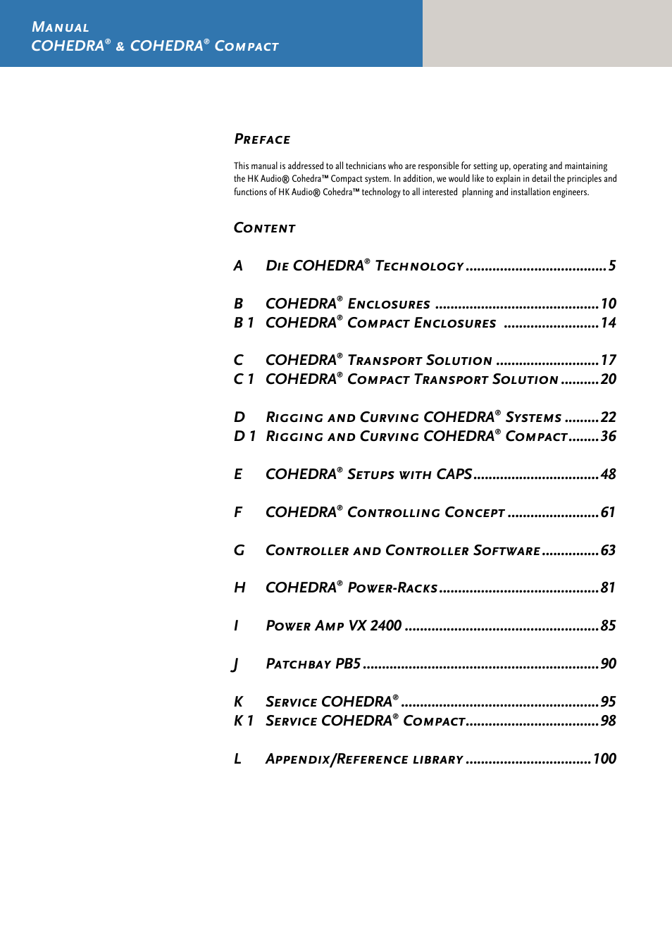 HK Audio CDR 210 F User Manual | Page 4 / 105