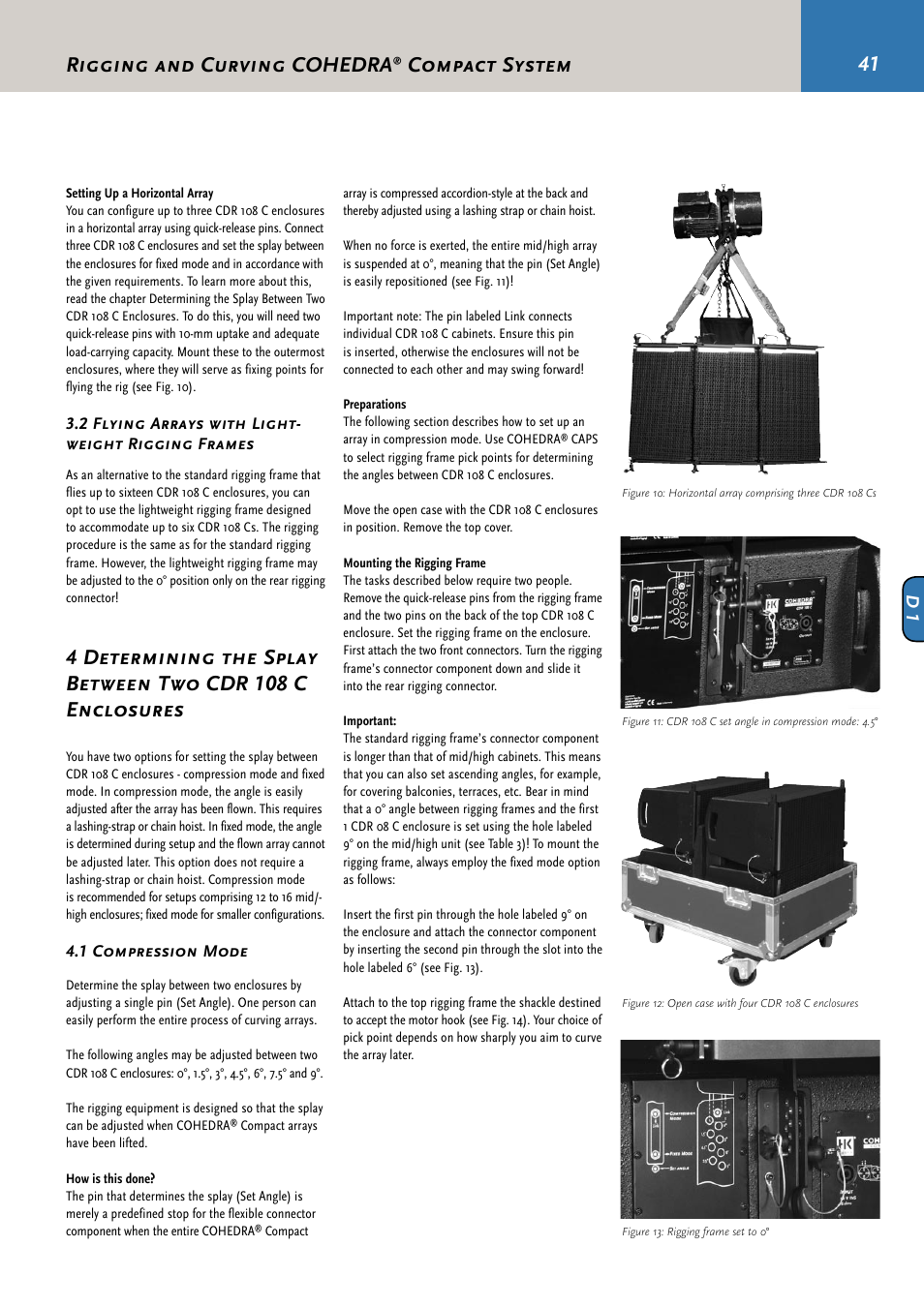 Rigging and curving cohedra, Compact system | HK Audio CDR 210 F User Manual | Page 41 / 105