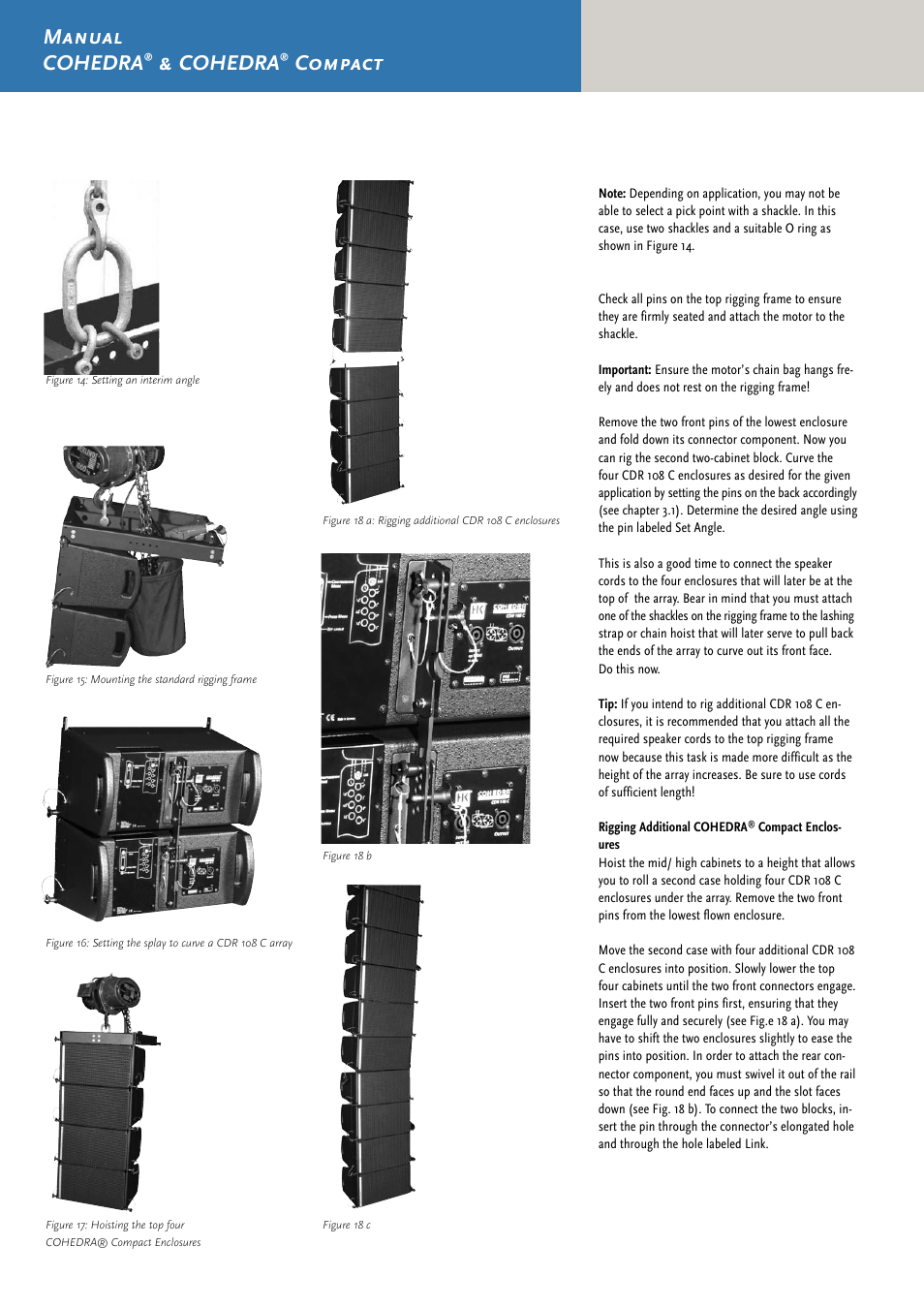 Manual cohedra, Cohedra, Compact | HK Audio CDR 210 F User Manual | Page 42 / 105