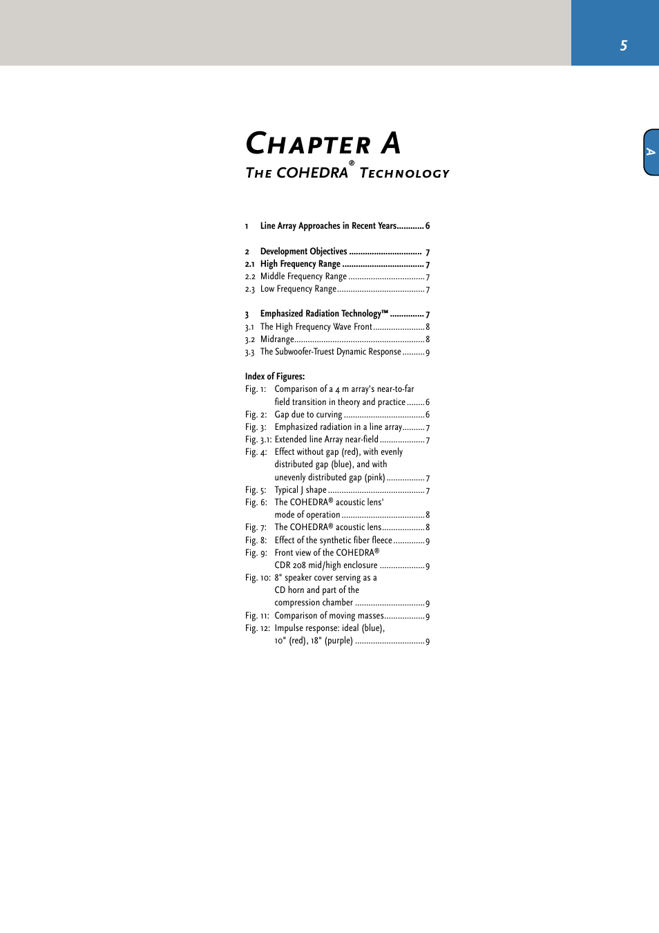 Chapter a, The cohedra, Technology | HK Audio CDR 210 F User Manual | Page 5 / 105