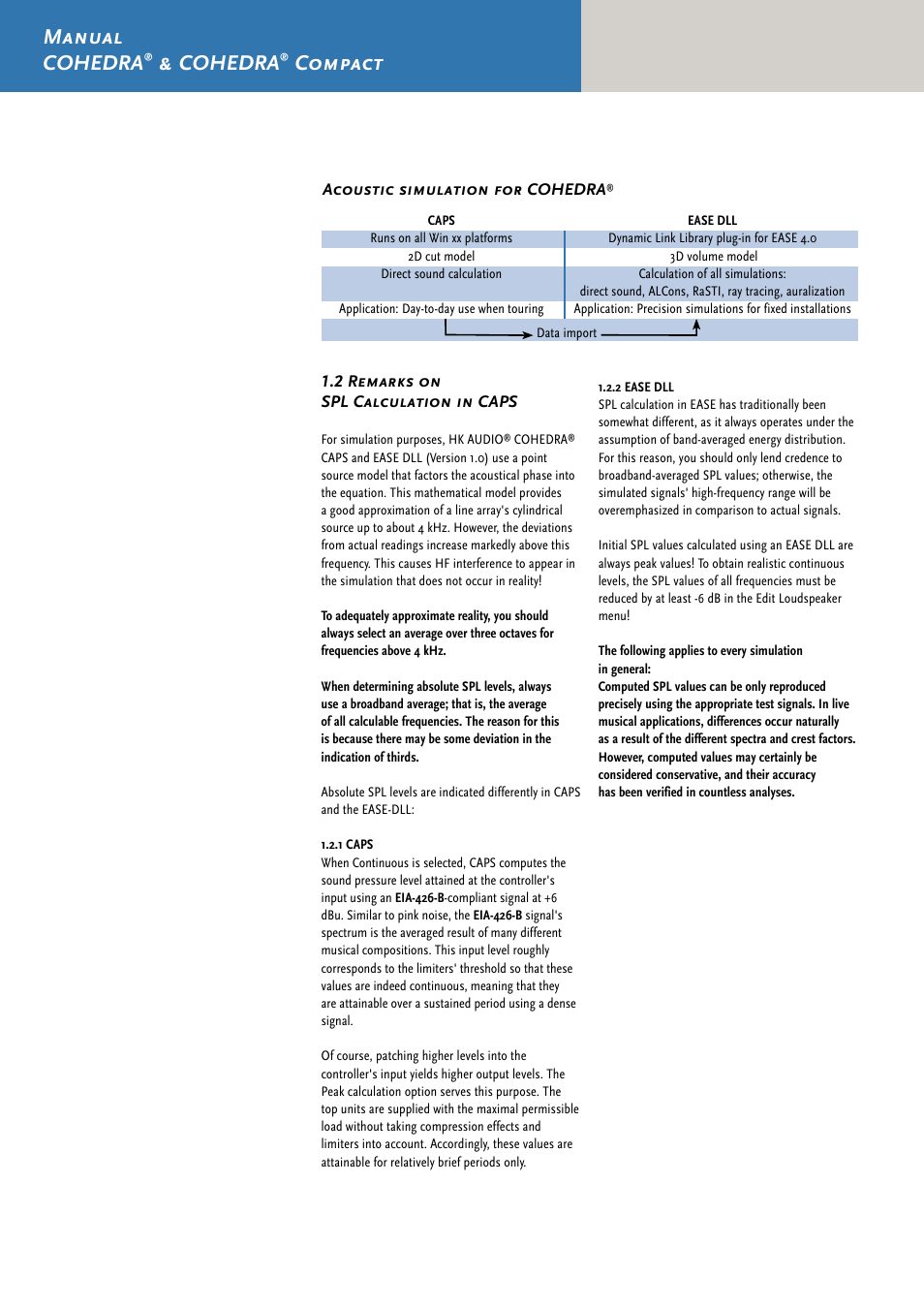 Manual cohedra, Cohedra, Compact | HK Audio CDR 210 F User Manual | Page 50 / 105