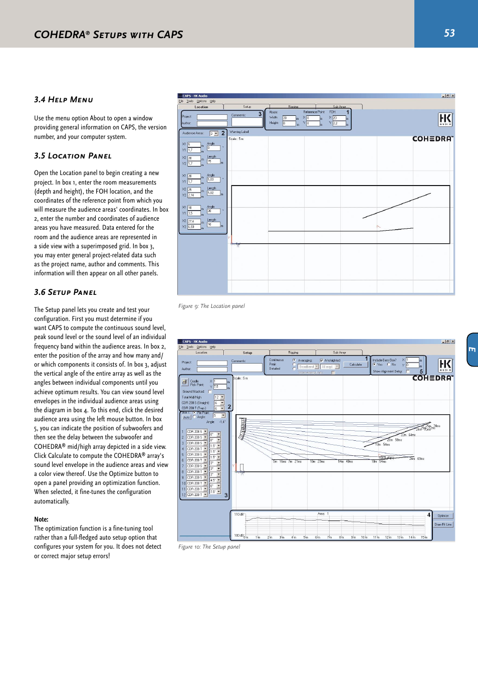 Cohedra, Setups with caps | HK Audio CDR 210 F User Manual | Page 53 / 105