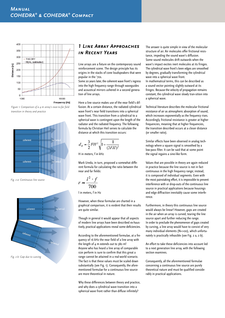 Manual cohedra, Cohedra, Compact 1 line array approaches in recent years | HK Audio CDR 210 F User Manual | Page 6 / 105