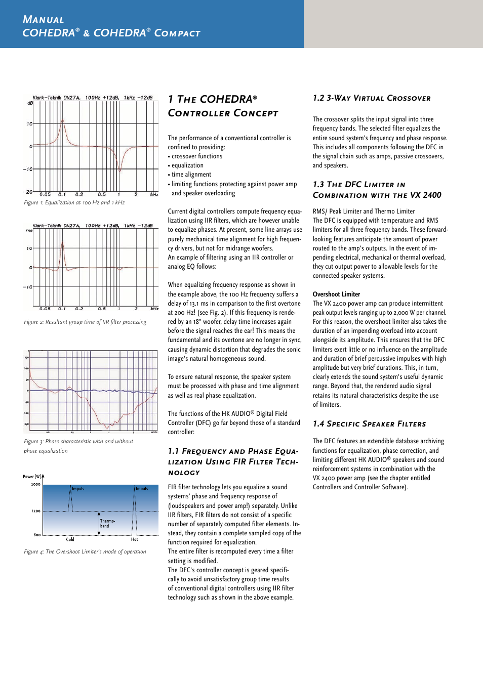 Manual cohedra, Cohedra, Compact 1 the cohedra | Controller concept | HK Audio CDR 210 F User Manual | Page 62 / 105