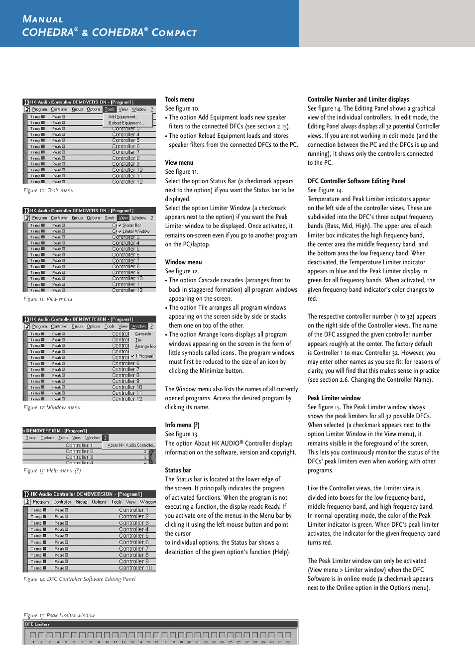 Manual cohedra, Cohedra, Compact | HK Audio CDR 210 F User Manual | Page 74 / 105