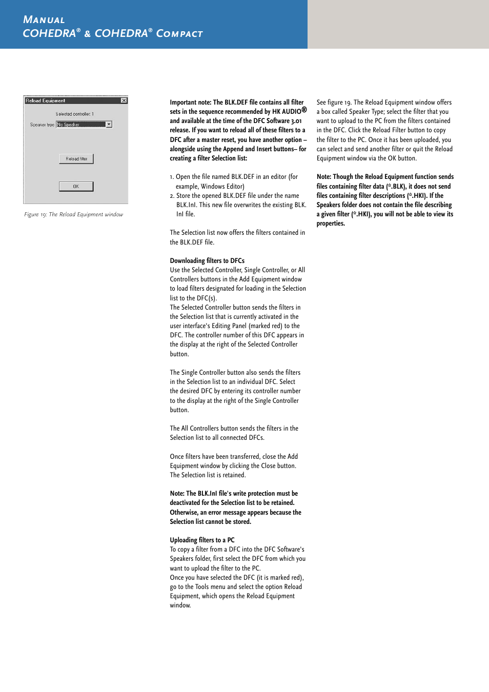 Manual cohedra, Cohedra, Compact | HK Audio CDR 210 F User Manual | Page 80 / 105