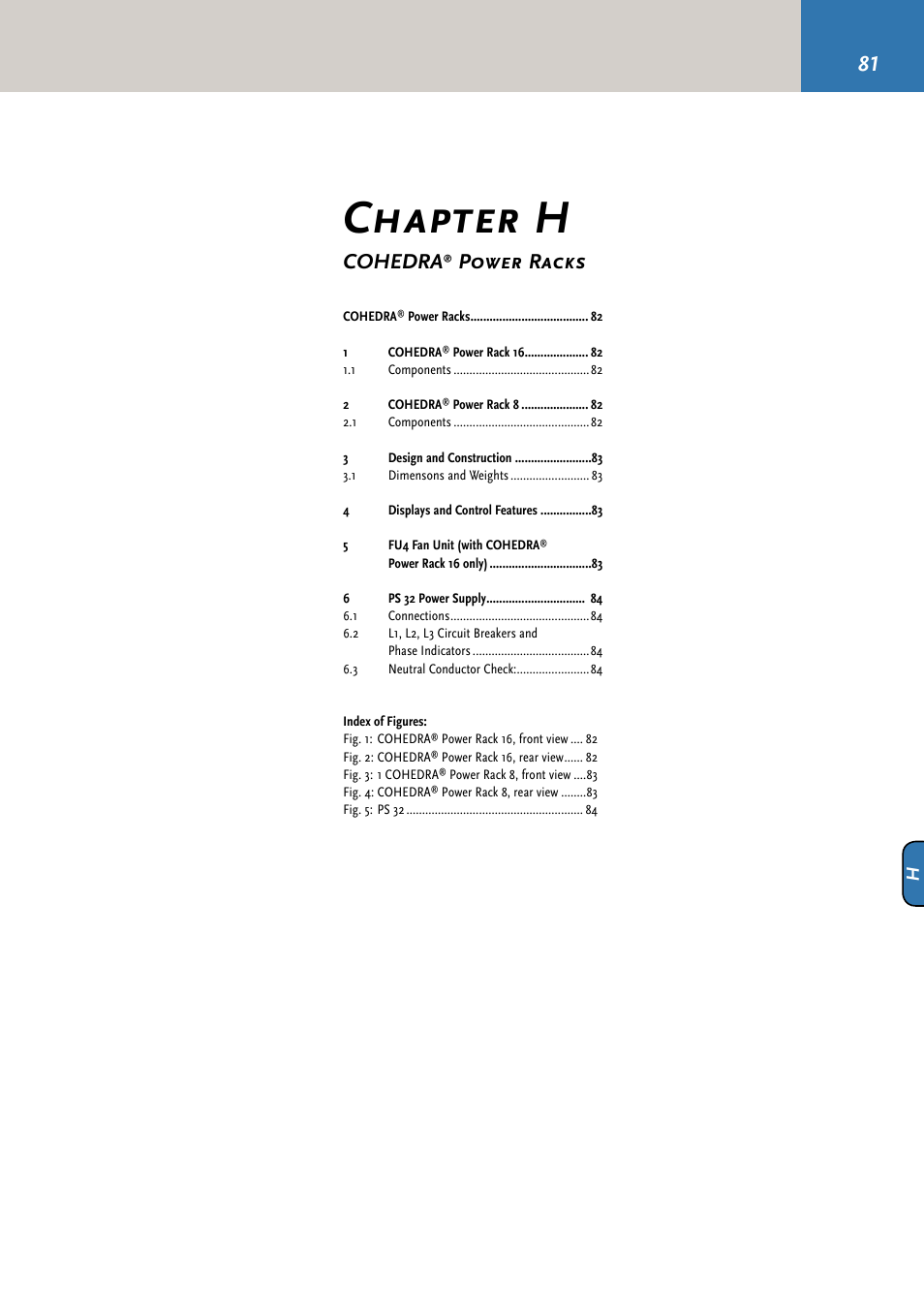 Chapter h, Cohedra, Power racks | HK Audio CDR 210 F User Manual | Page 81 / 105