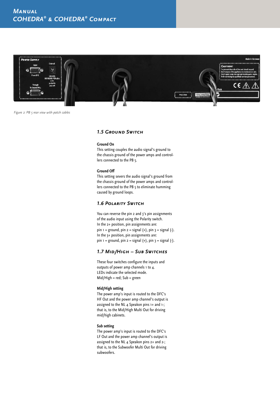 Manual cohedra, Cohedra, Compact | HK Audio CDR 210 F User Manual | Page 92 / 105