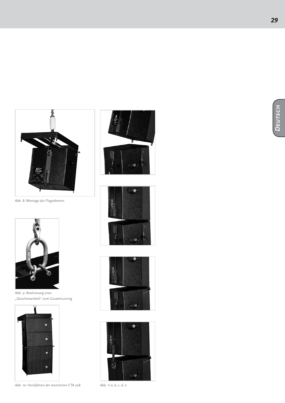 Deutsch | HK Audio CTA 208 Mid/High User Manual | Page 29 / 52