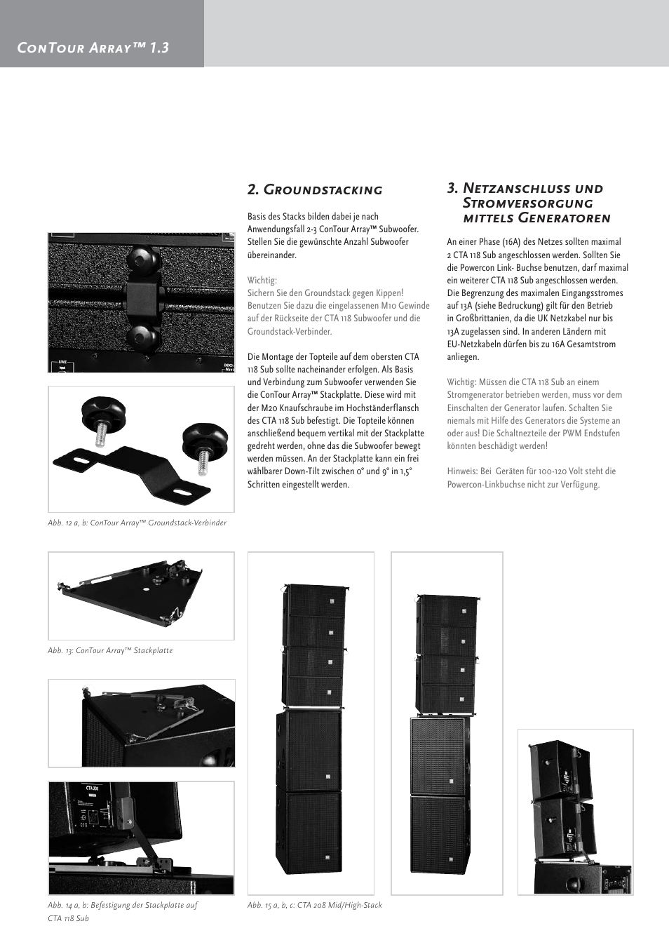 Contour array™ 1.3 2. groundstacking | HK Audio CTA 208 Mid/High User Manual | Page 30 / 52