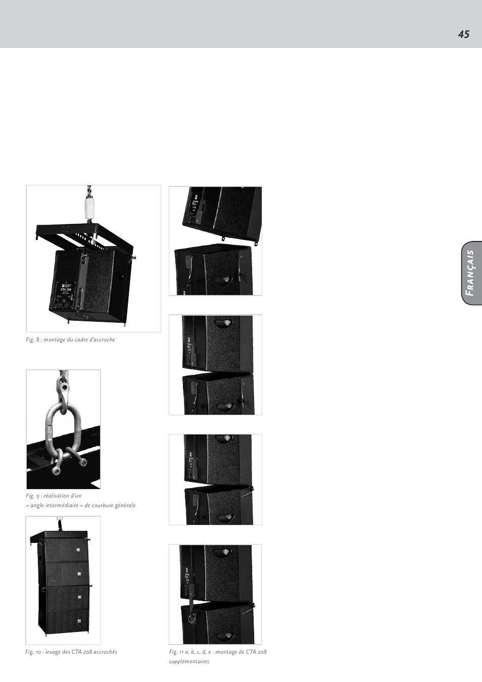 Français | HK Audio CTA 208 Mid/High User Manual | Page 45 / 52