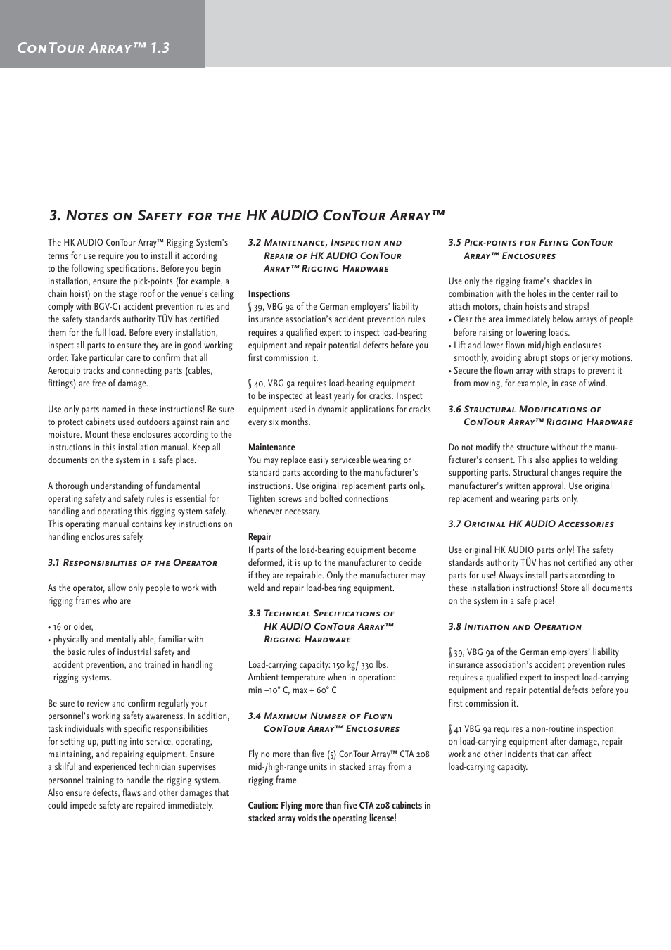 HK Audio CTA 208 Mid/High User Manual | Page 6 / 52