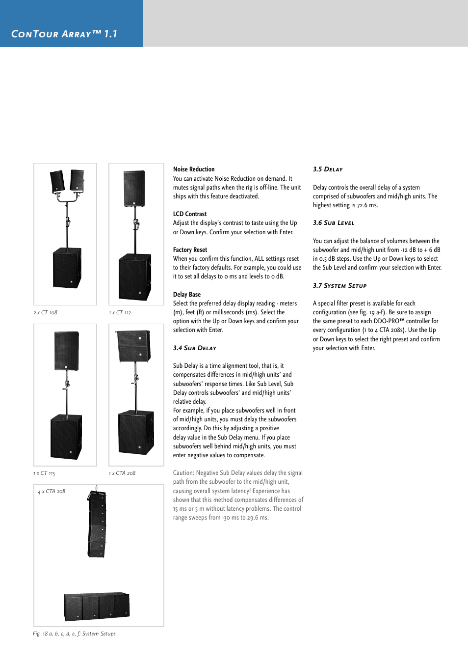 Contour array™ 1.1 | HK Audio CTA 118 Sub User Manual | Page 16 / 52